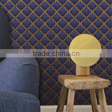 Factory square moisture-proof pvc hotel wallpaper