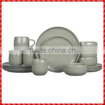 New design grey handmade glazed terracotta dinner sets manufacturers