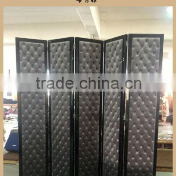 Hotel , bar , salon , office , home furniture wood frame fabric folding screen