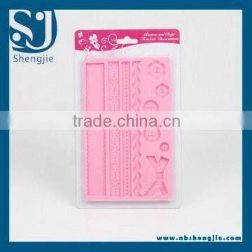 Trade assurance Cake Silicone Mould Lace Pink DIY