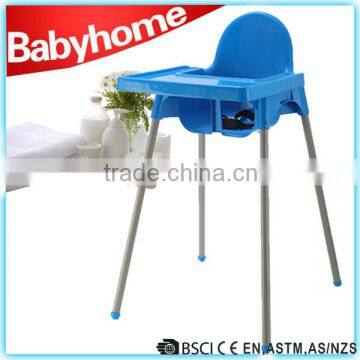 EN14988 aproced plastic restaurant baby high chair for kitchen