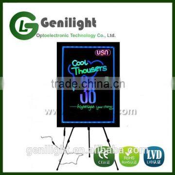 2016 Hot Sale 40*60 CM LED Writing Can Use Power Bank Acrylic LED Sign Board photo-2