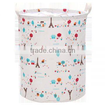 Waterproof Inside Polyester Drawstring Laundry Basket Hamper for Dirty Clothes photo-5