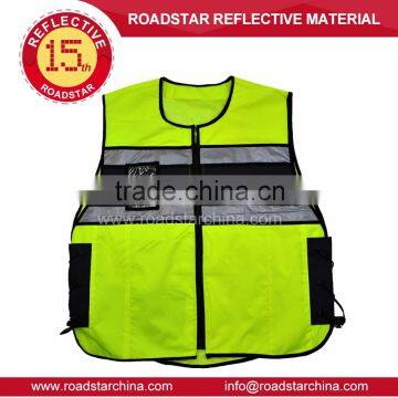 Reflective High Visibility Safety Motorcycle Vest