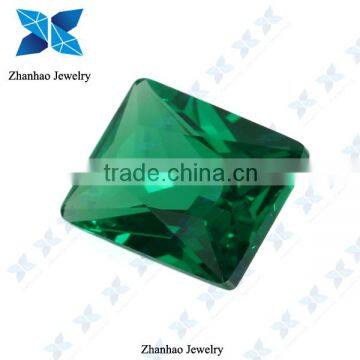 Wuzhou hot sale green octangle raw material spinel stone