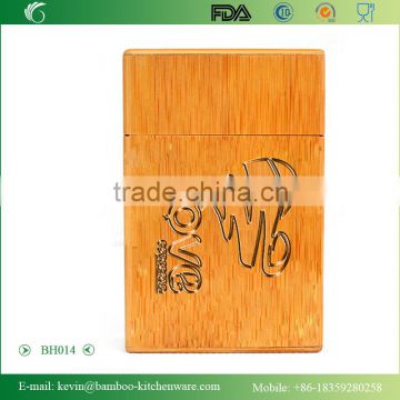 BH014 Eco-friendly new design bamboo electronic cigarette case customerized cigarette box