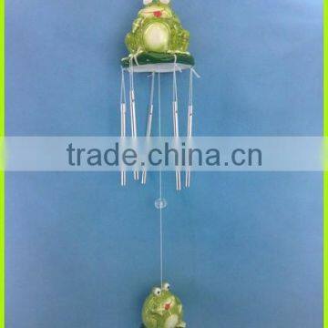 Wholesale green frog terracotta wind chime