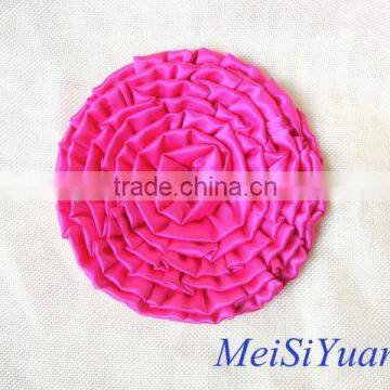 Supply Decorative Handmade Satin Ribbon Flowers Giant Layer Trim Flower Hat and Garment Accessories photo-2