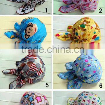2015 Hot Full Head Cover Head Baby PRE TIE TURBUNS HEAD SCARVES Hat photo-2
