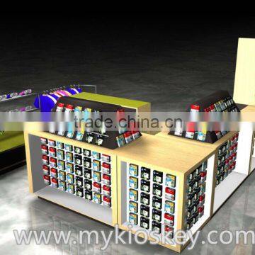Customized clothes display stand kiosk for shopping mall for sale