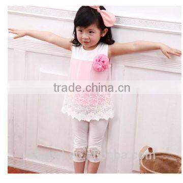 NEW Arrival Girls Cotton Tops Flower Vest T-shirts photo-5