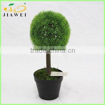 Fake Artificial Green Grass Ball Bonsai for House Decoration