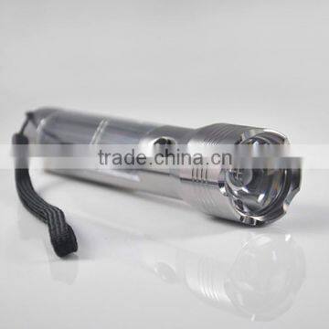 Aluminum Alloy Solar Power USB Superbright Outdoor LED Flashlight photo-2