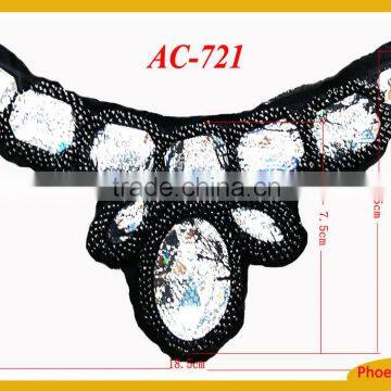 BIG CRYSTAL GLASS BEADS FOR NECKTRIM AC-721 photo-2