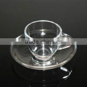 Glass cups with saucer tea cups Glass coffee cup with saucer