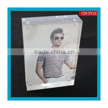 transparent acrylic picture holder for stand showing