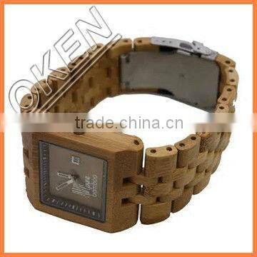 Wholesale Fashion Bamboo Watch Men Custom Logo Wrist We Wood Watch Cheap Handmade Leather Strap And 2015 Women Wooden Watches photo-3