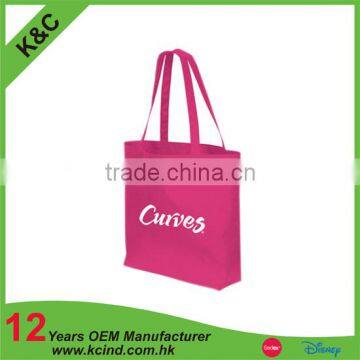 promotion plain cotton canvas tote bag handbags
