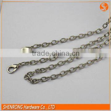 Necklace foot hand small metal chain gold silver black gunmetal color