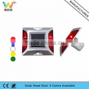 High quality aluminum cat eye red flashing light solar led road stud