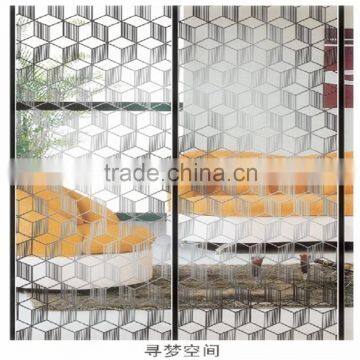 transparent titanium coated design mirror glass