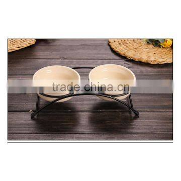 Promotional Wholesale Double Pet Salad Food Bowl Cartoon Travel Pet Bowl photo-3