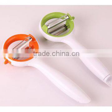 plastic Rotary fruit peeler/double head fruits and vegetables peelers/vegetable peeler with plastic handle