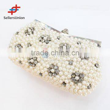 2017 No.1 Yiwu commission agents wanted Small Pearly Clutch Bag