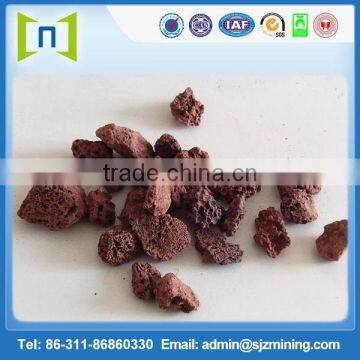 Black/red Volcanic lava stone grill lava stone