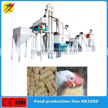 Energy saving livestock cattle feed pellet production line 5 ton/h with CE