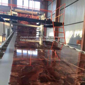 Stable Output 350-400KG PVC Marble Sheet Production Line PLC Control photo-2