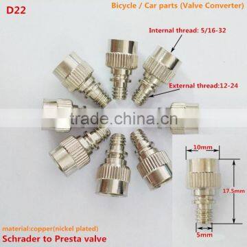 Factory Direct Sale Schrader to Presta Valve ,bictcle Parts ,pump Parts