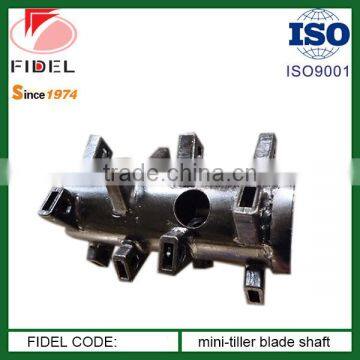 Rotary blade axis/rotary tiller shaft for rotary cultivator