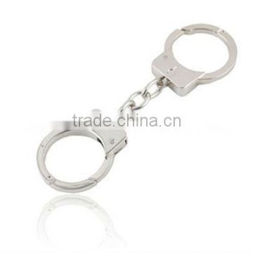 Fashion Mini Handcuffs Keychain Ring Keyring