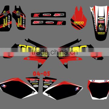 mini bike decal/Dirt Bike Decal/Motorbike/motocross decal for honda Motorcycle 2004-2005 CRF250R CRF250 (DST0012)