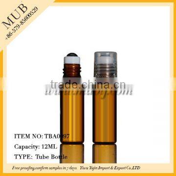 12ml amber perfume essential oil glass roll on bottle