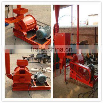 wood powder machine with double roller drum sieve