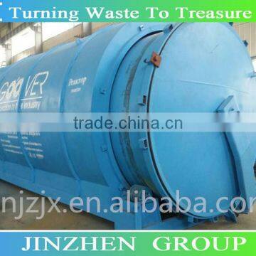 continuous waste plastic and tires pyrolysis machine with 50% high oil output CE certificate