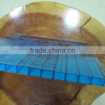 Lake-blue polycarbonate hollow sheet