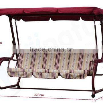 3-person patio swing with canopy outdoor furniture 2014