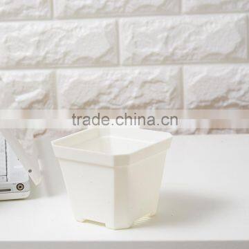 Thicken Colorful Square Plastic Plant Pot for Decoration of Home Office Desk Garden Flower Shop photo-5
