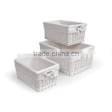 Wicker baskets clothing Storage basket