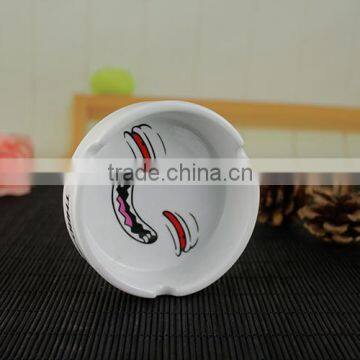 New Ideas Novelty Ceramic Ash Tray Ashtray With Decal Printing photo-2