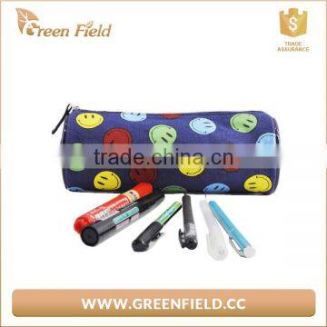 Promotional custom canvas child pencil bag with zip