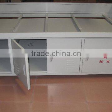 Steel Bunk Bed Army Beds Steel Dormitory Bed Metal Frame Beds With Under Cabinet photo-2