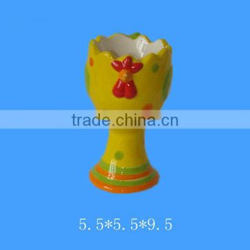 easter decorative ceramic egg cup holder