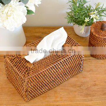 Natural Rattan Tissue Box photo-2