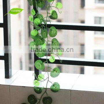 GNW FLV019 The Artificial Vine Ivy Farbric Round Leaves Rattan Good Quality for Sale photo-3