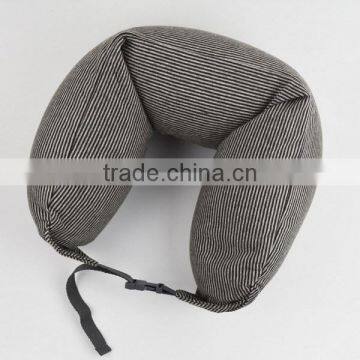 New Products no Imprinting Strip Bolster Cushion Cotton Travel Neck Sleeping Anti Wrinkle Neck Pillow Made in China photo-3