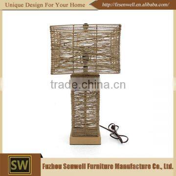 Manufactures Professional Indoor Lighting Wood Carving Table Lamp photo-5